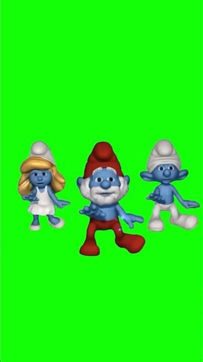 The Smurfs Dancing meme - Green Screen - Boom Shakalaka