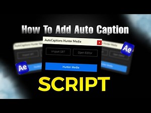 How to Create Auto Captions in After Effects | Complete Tutorial by Hunter Media