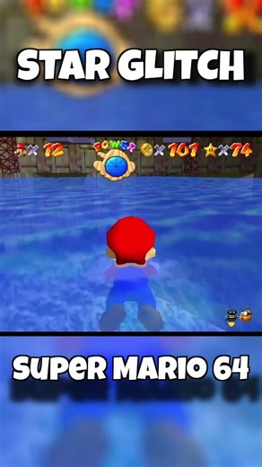 Super Mario 64 | Star Glitch #cjbmxt #mario #mario64 #supermario64