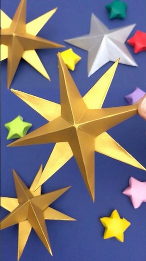 [Origami] How to make a 3D star