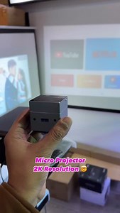 6.3K views · 5.7K reactions | Micro Projector 2K Resolution Follow For More Products: https://whatsapp.com/channel/0029Va8MFPR4dTnDcWN5733Y . . . . . . . #projector #microprojector #amberstore | Amber Store | Facebook