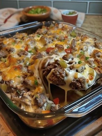 🧀🥩 Ultimate Cheesy Potluck Casserole