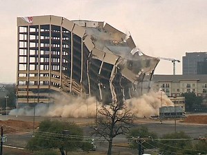 High-rise Dallas tower comes crashing down