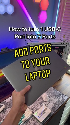 Expand Your Laptop Ports with this 7-in-1 USB Hub!