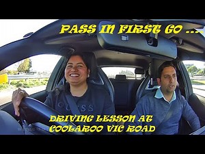 Driving lesson with Manisha on coolaroo testing route Vic road
