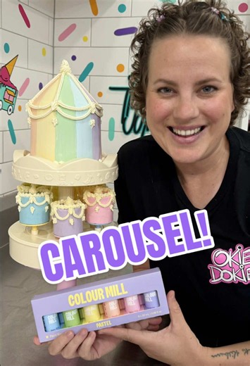 Carousel Cake of My Dreams: Colour Mill Paint Blend Reveal