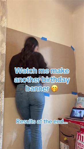 Creative Birthday Banner Making Process