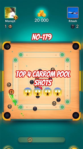 Carrom pool trick shots | World class carrom player | Top class carrom pool shots | Carrom pass
