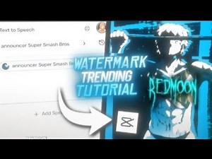 How To Make Trending Voice Watermark in CapCut ✨ #kami #edit #anime #tutorials #trending #video