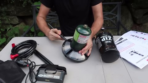 Portable hot shower put to the test