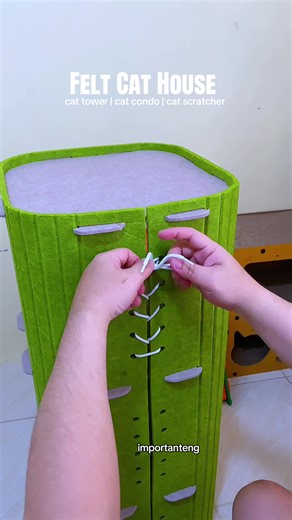 Felt Cat House: The Ultimate Cat Condo and Scratcher