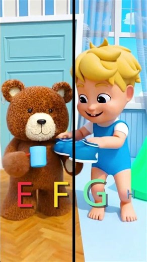 ABC Song! 🪥🐻 Brush Your Teeth Morning Routine | Koka TV #shorts