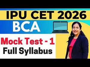 Mock Test -1 | IPU BCA CET 2026 | BCA Entrance Examination | Guaranteed Admission in Top IPU College