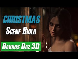 Daz 3D Tutorial : Christmas Image Setup, Render and Post | Including Rembrandt Lighting