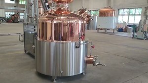 Boben 300L Copper Reflux Column Distillation Equipment for Whisky Gin Brandy Rum with Adjustable Voltage (220V/380V/400V)