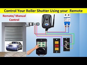 Rolling Shutter Auto/Manual Control Wiring Diagram | roller shutter | ‪@Electricalgenius‬