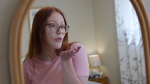 Madison Park Cecily Semi Sheer SINGLE Panel Window Curtain Burnout Botanical Print, Easy To Hang, Fits up to 1.25" Diameter Rod, 50x84", Leaves Aqua