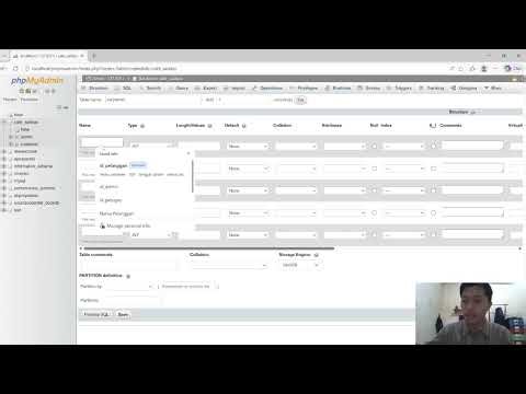 Database PhpMyAdmin dengan Software XAMPP