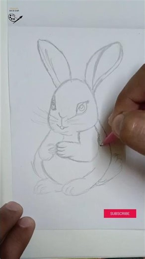 ✨ Rabbit Pencil Sketch 🐇 #pencilsketch #pencilart #drawing #rabbitpencil #tranding #viral