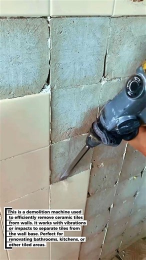 CERAMIC TILE DEMOLITION MACHINE! Remove Wall Tiles Quickly & Easily