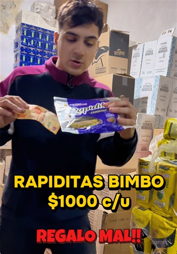 RAPIDITAS BIMBO $1000 cada una - Oferta y regalo mal