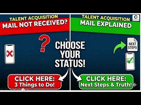 Cognizant Talent Acquisition Mail Explained | Not Received Yet? Watch This!