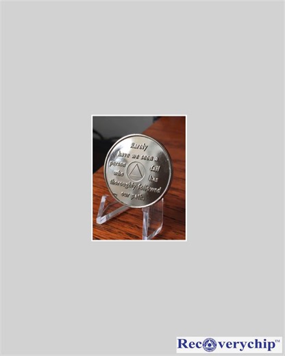 Sleek sellouts! 🤓. Order Ocean Breeze Blue Nickel Plated AA Founders Medallion Chip Year 1-65 All Years Available at $19.99 from https://recoverychip.com/products/ocean-breeze-blue-nickel-plated-aa-alcoholics-anonymous-founders-medallion-chip-year-1-65-all-years-available #AA #onedayatatime #NA #AlcoholicsAnonymous #Soberlife #Sobriety | RecoveryChip.com