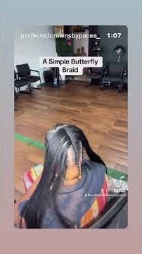 Easy 2step Butterfly Braids, Look & Learn #hairtips #hairstyle #shortvideo #subscribe #shortstory