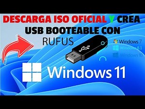DESCARGAR ISO oficial de WINDOWS 7, 8.1, 10, 11-22H2 y Crear una USB booteable con RUFUS - 2022