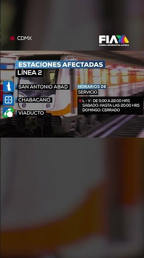 Cambio de horario en Línea 2 del Metro CDMX: revisa los nuevos horarios y cierres nocturnos