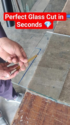 Amazing Glass Cutting Skills 😲#glassart #glassdesign