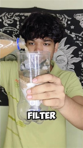How I Built a Homemade Water Filter💧|#shorts #viral #challenge