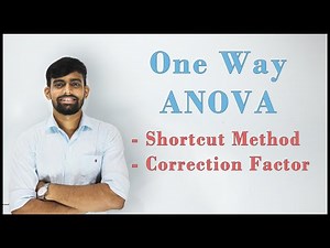 One Way ANOVA - Shortcut Method | ANOVA| Statistics | Engineering Maths 4 | Lec 6 |