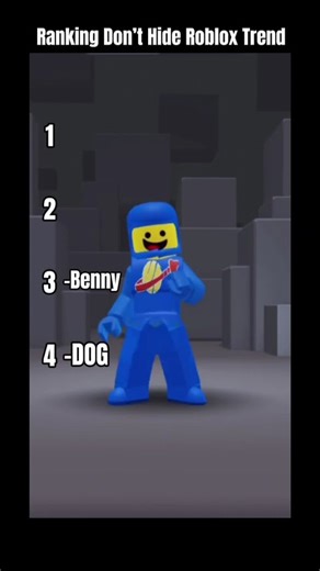 Ranking Don't Hide Roblox Trend!!!! #funny #viralshorts #robloxshorts #robloxtrend #viral