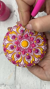 28K views · 855 reactions | 勺懶 Das ganze Video zu diesem Mandala Stein habe ich auf meinem YouTube Kanal in Echtzeit hochgeladen. Link in den Kommentaren #mandala #mandalas #stonepainting #mandalastone #dotmandala #artwork #dotpainting #artforyourhome #artmeditation #art #artist #paintings #satisfying #colorfulart #acrylicpainting #satisfyingvideos #artofpoints #lovewhatyoudo #acrylicart #artreel #beautifulart #artprocess | Art of Points | Facebook