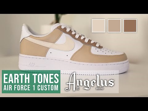 DIY Custom Shoes | Earth Tones Air Force 1 Customs with SophieSophss!