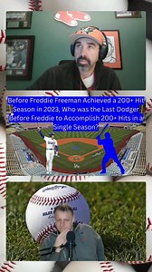 Who was the last Dodger to record 200 hits in a season before Freddie Freeman did in 2023? #mlb #baseball #sports #trivia #dodgers | Rounding Third Baseball