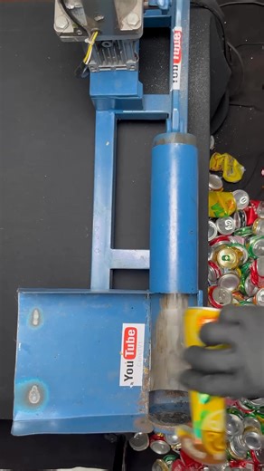 DIY Wooden Can Crushing Machine ♻️ #CansTV #cancrushing #recycle #diy | Cans TV