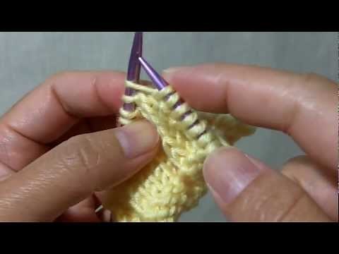 How to knit Kfb aka K1 f&b - Increasing 1 stitch