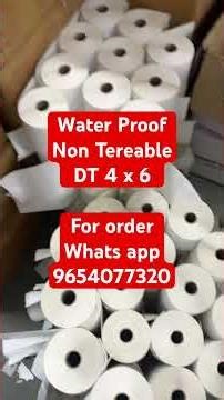 Water Proof Dt Vinyl labels barcodelabels #viral #ecommerce #fmcg #sale #automobile #business