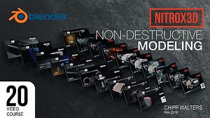 Nitrox3D Non-Destructive Modeling Course | BlenderNation Bazaar