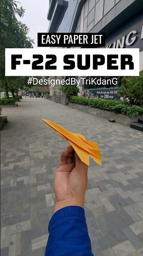 Upgraded Version of the F-22 (2026 Version) - Like and Comment if you want to learn how to fold it.