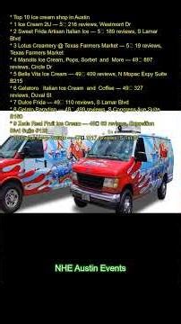 Top 10 Ice cream shop in Austin:\r 1. Ice Cream 2U — 5★ (216 reviews), Westmont Dr\r 2. Sweet Frida Ar