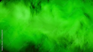 Animation of colored smoke on a black background. Animation. The smoke is rich, vivid color in the space