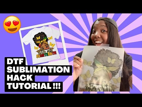 Sublimation on 100% cotton!!..DTF Sublimation Hack Tutorial using Epson ecotank ET-2803