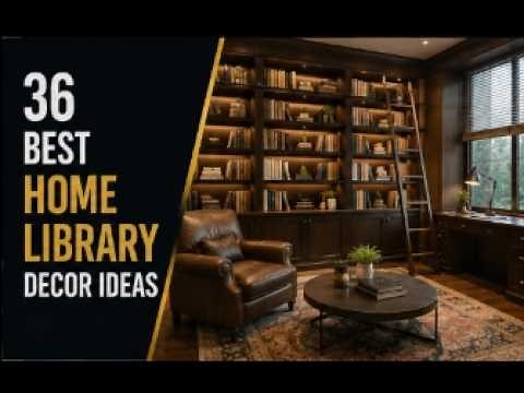 36 home library ideas I Home library design ideas | Must haves in a home library design