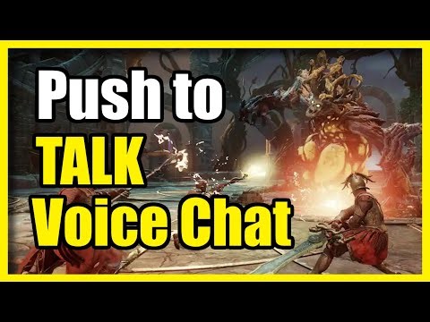 How to use Push to Talk Voice Chat on Controller for New World Aeternum PS5 or Xbox