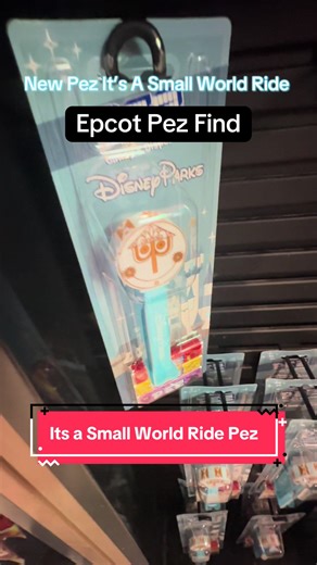 Epcot had this new Pez Dispenser for the It’s a Small World ride. I found it in the main store here in the Creations Shop. It’s the clock at the beginning of the ride for Its A Small World. What do you think? #pez #epcot #candy #itsasmallworld #pezdispenser @PEZ Candy USA