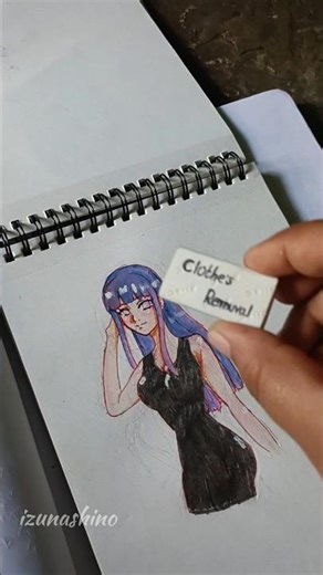 clothes removal 😆#hinata #animedrawing
