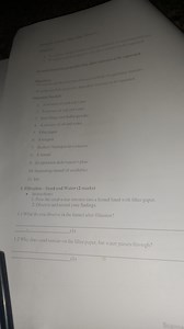 Filtration - Sand and WaterWhat do you observe in the funnel ... | Filo